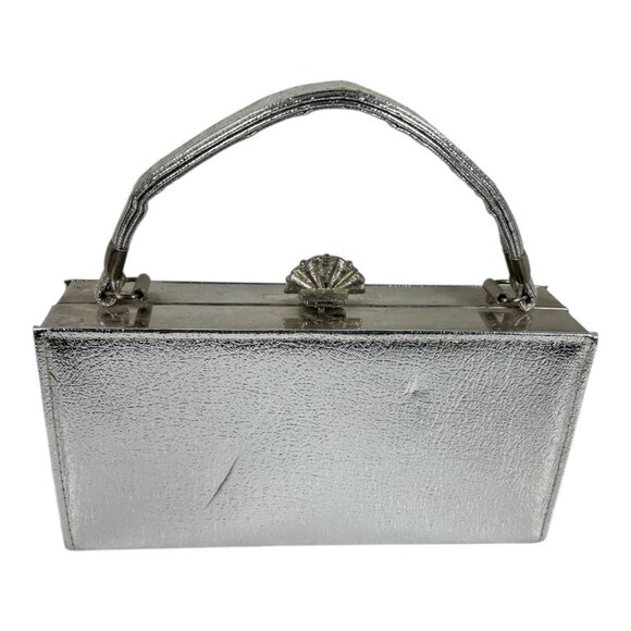 Vintage Silver‎ Box Purse - Picture 2 of 7